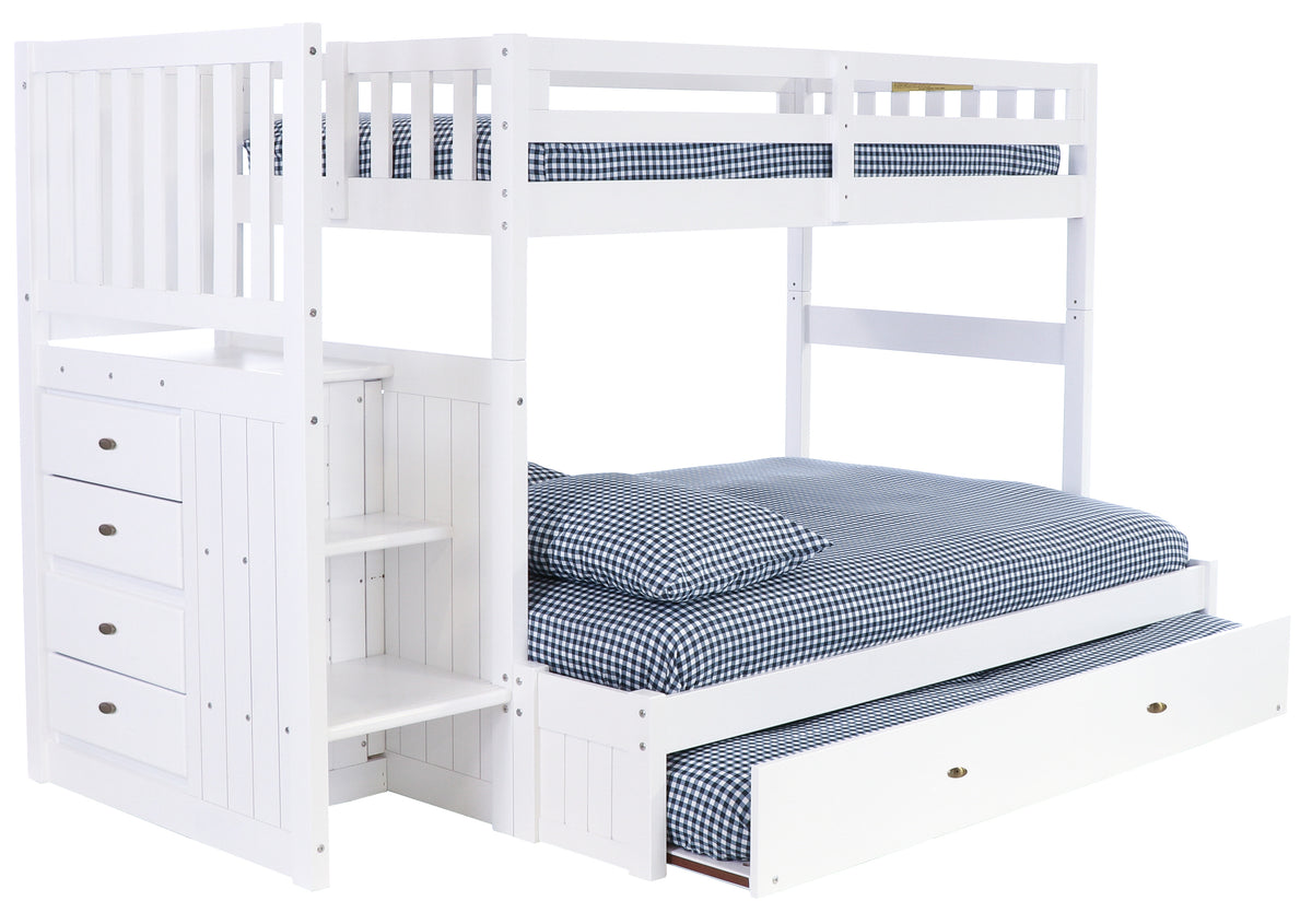 Julian Twin Over Full Staircase Loft Bed – Lavender Moon Loft Beds