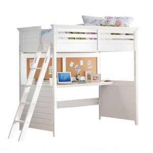 Lily Twin Loft Bed with Desk
