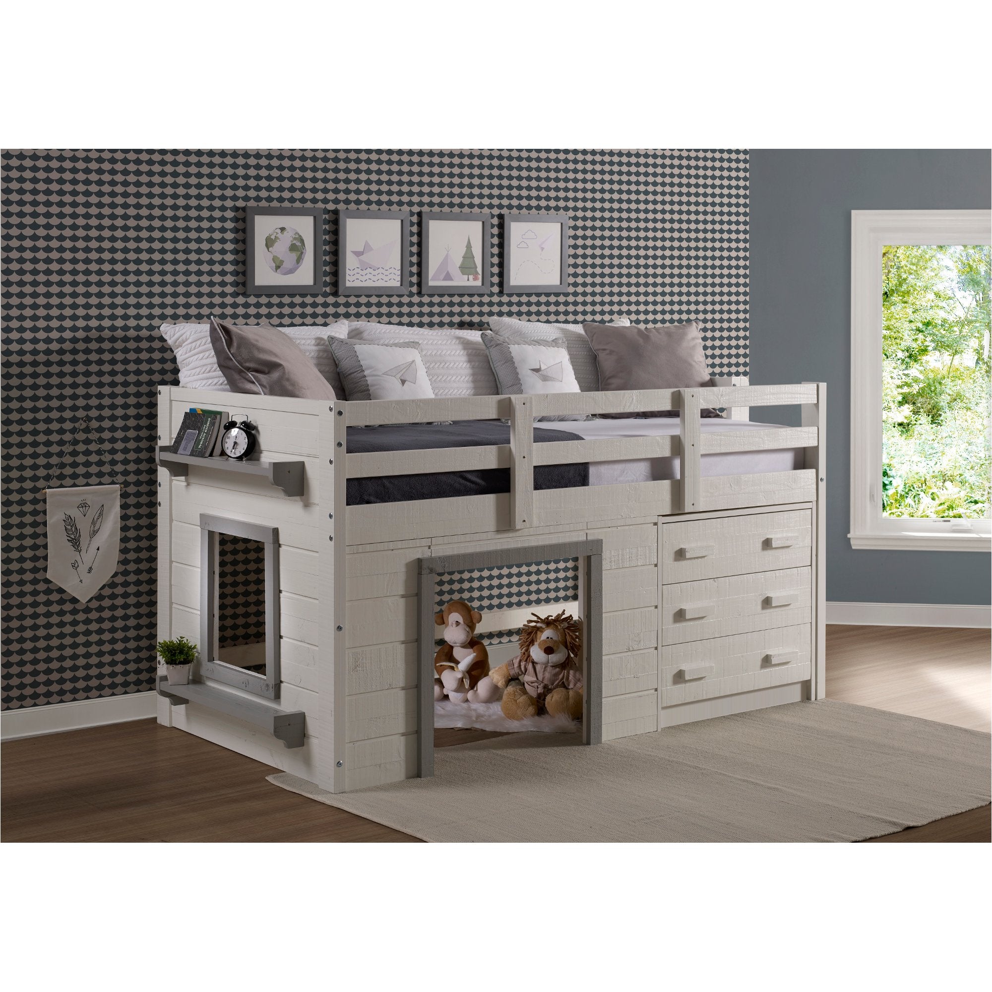 Finley bunk bed frame with sale storage