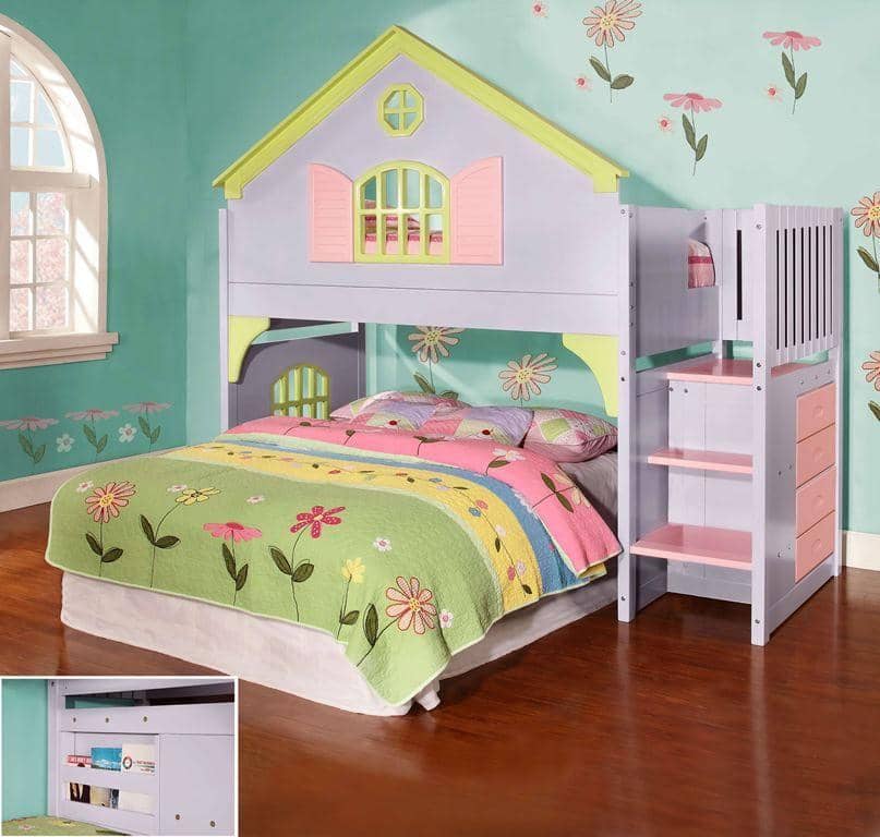 Maribel Dollhouse Loft Bed