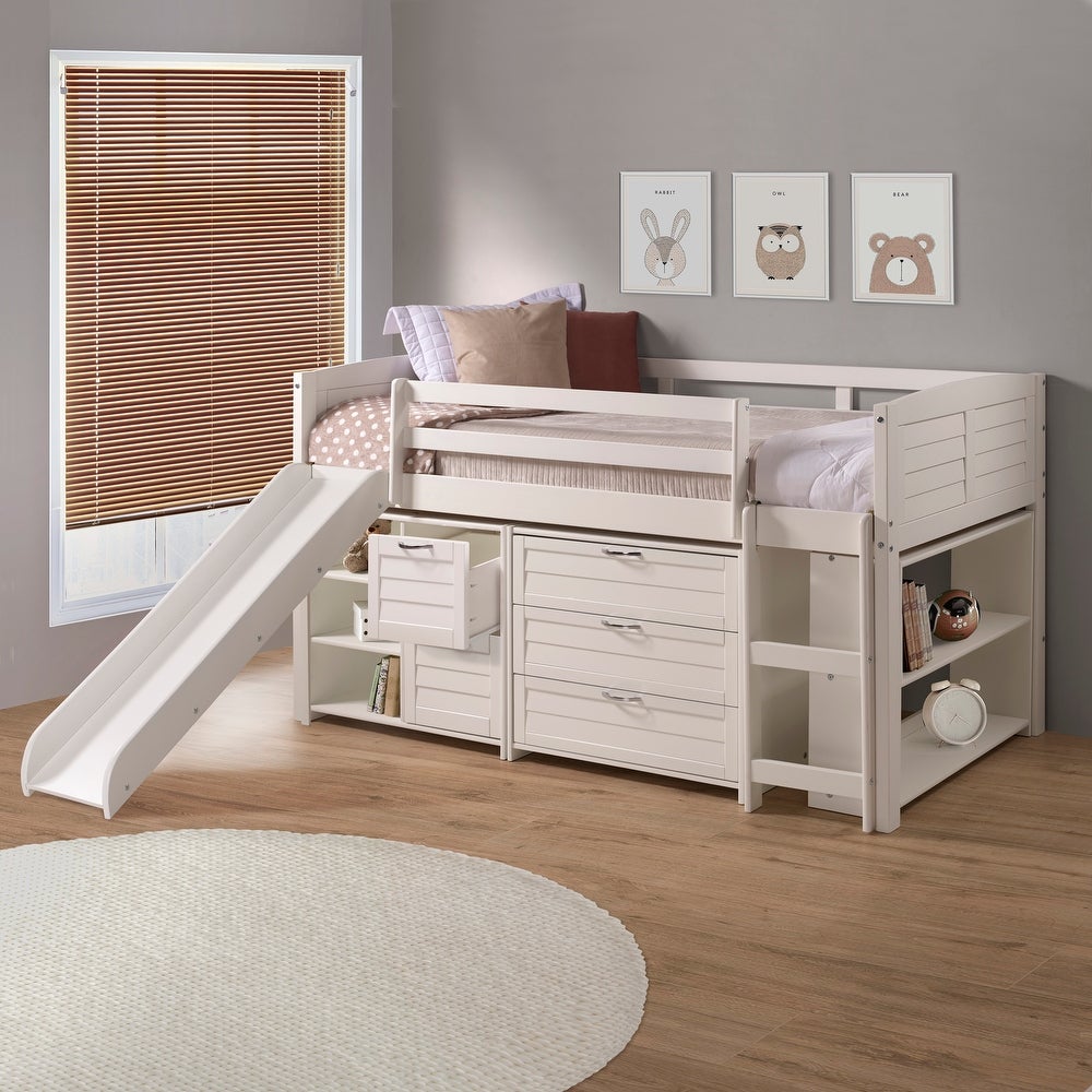 Briarberry Storage Loft Bed with Slide