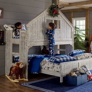 Riley Twin Over Full Tall Tree House Loft Bed