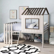 Load image into Gallery viewer, Gardengem House Design Twin Loft Bed