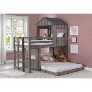 Avery Rustic Lodge Treehouse Loft Bed