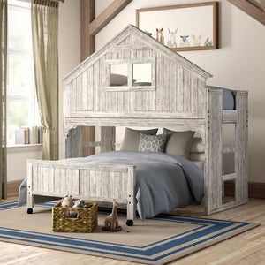 Riley Twin Over Full Tall Tree House Loft Bed